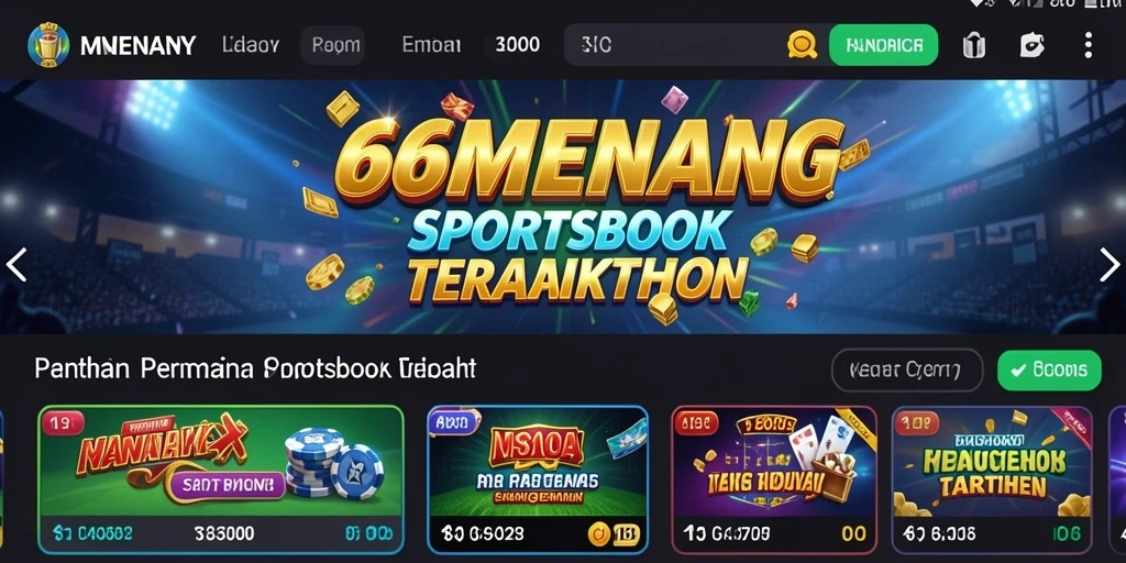 Tampilan gameplay Sportsbook yang menarik di 66MENANG.