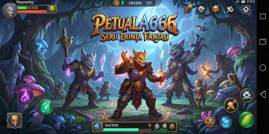 Tampilan gameplay yang mengasyikkan dalam petualangan fantastis.