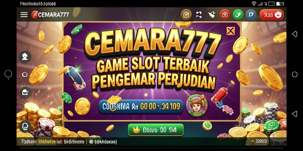 Tampilan gameplay menarik di CEMARA777 dengan banyak tema slot.