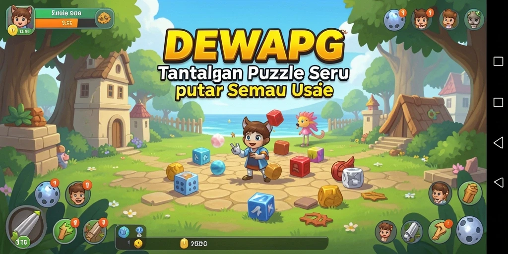 Tampilan gameplay DEWAPG yang menampilkan tantangan puzzle yang menarik.