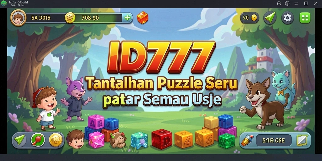Tampilan menarik dari gameplay Puzzle di ID777.