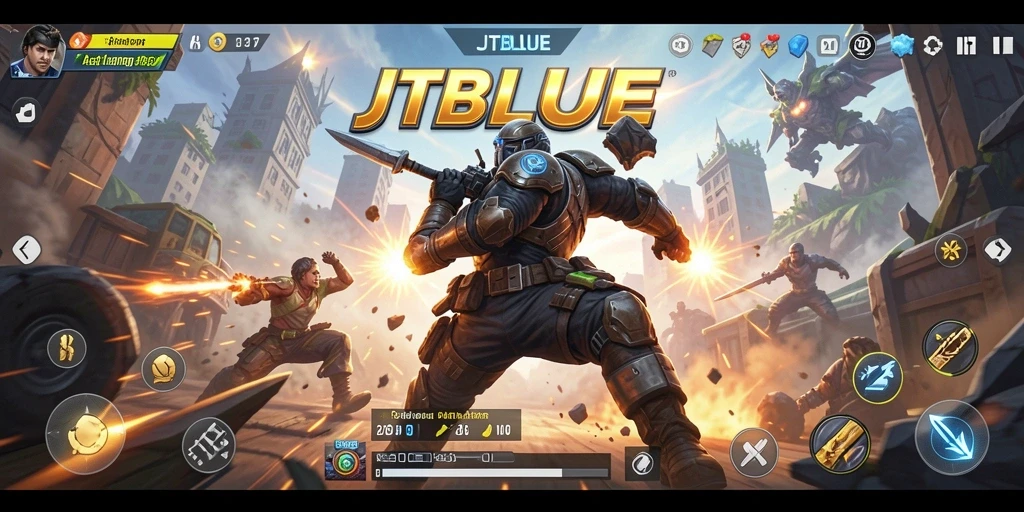 Tangkapan layar gameplay JTBLUE yang mendebarkan.
