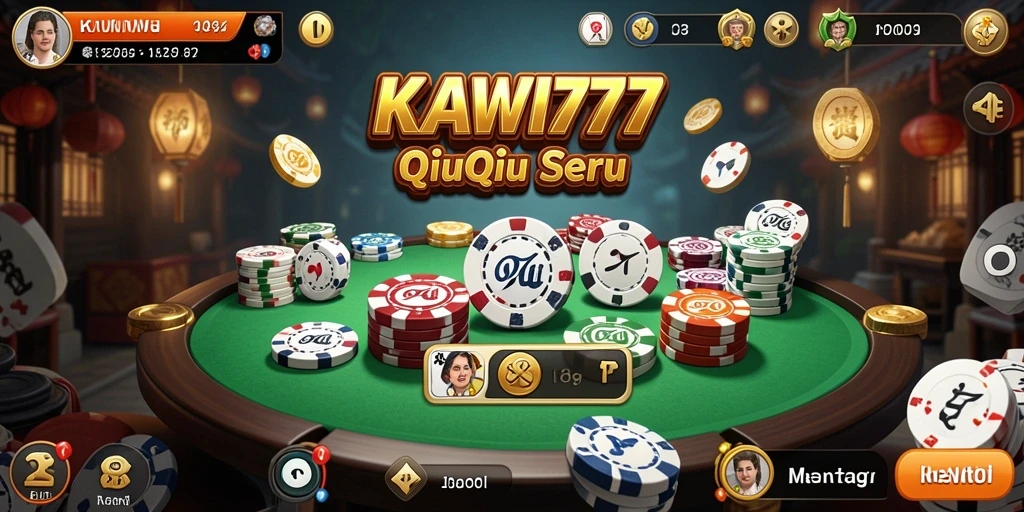 Tampilan menarik gameplay QiuQiu di KAWI777.