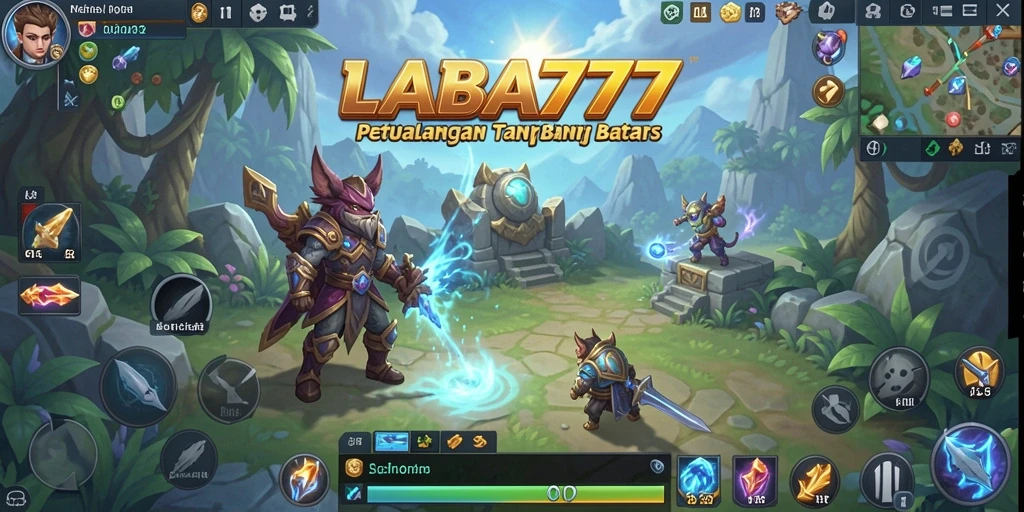 Screenshot LABA777 menampilkan aksi pertarungan seru dalam MMORPG.