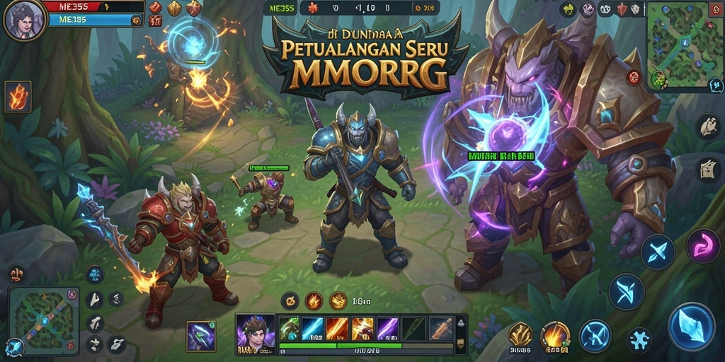 Tampilan gameplay seru dari ME355 di dunia MMORPG.