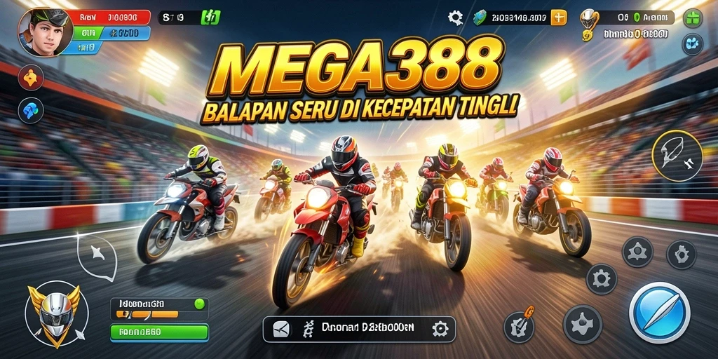 Gameplay seru dan mendebarkan dalam balapan MEGA388.