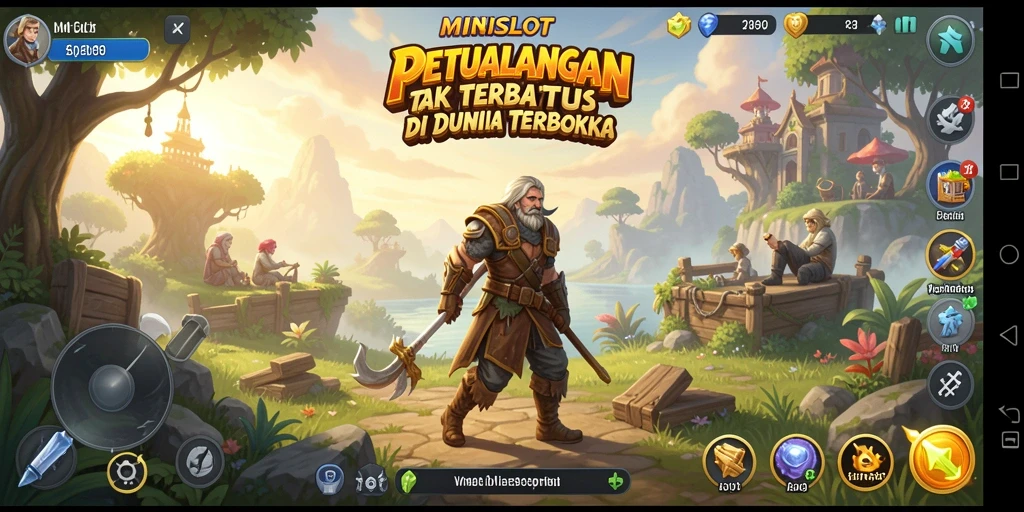 Tampilan gameplay Open World dalam MINISLOT yang menakjubkan.