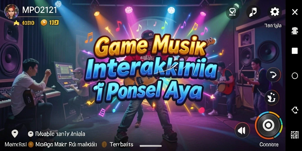 Tampilan gameplay menarik dari MPO2121 saat memainkan lagu favorit.