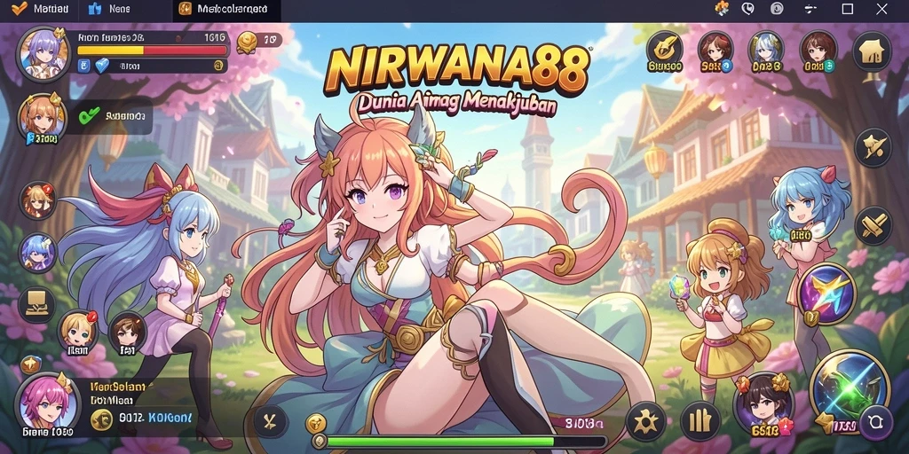 Tampilan gameplay NIRWANA88 yang penuh aksi dan warna.