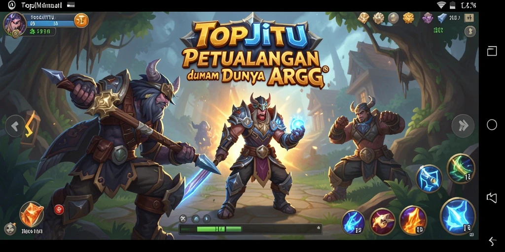 Tampilan gameplay TOPJITU yang menegangkan dan penuh aksi.